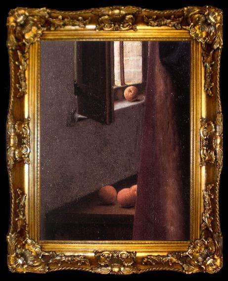 framed  EYCK, Jan van Portrait of Giovanni Arnolfini and his Wife (detail) dfgj, ta009-2